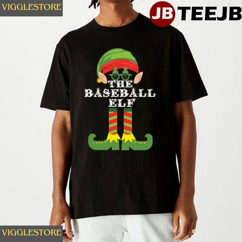Baseball Elf Matching Family Group Christmas Unisex T-shirt