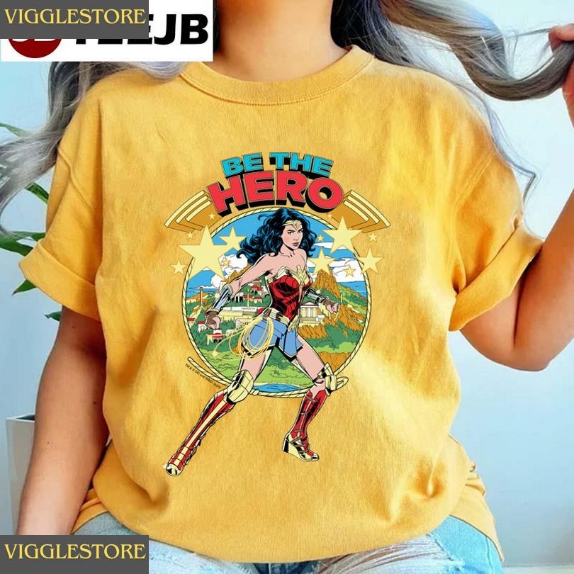 Be The Hero Themyscira Wonder Woman Retro Comic Art Unisex T-shirt