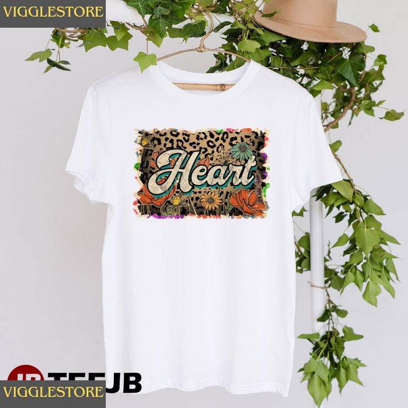 Beautiful Flowers Heart Unisex T-shirt