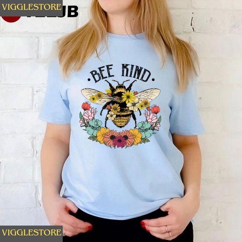 Bee Kind Wild Flower Sublimation Unisex T-shirt