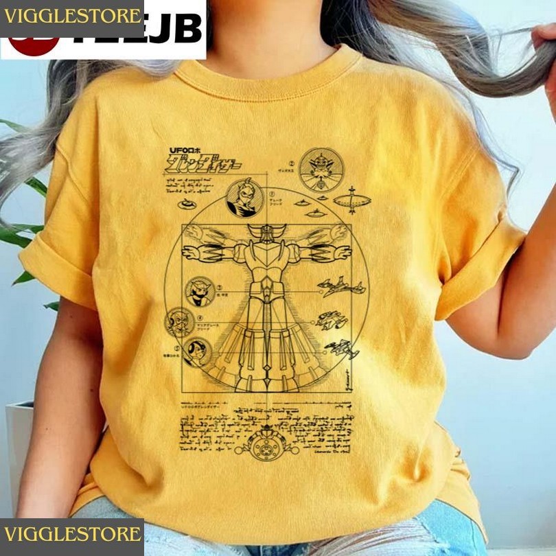 Black Grendizer Davinci Unisex T-shirt