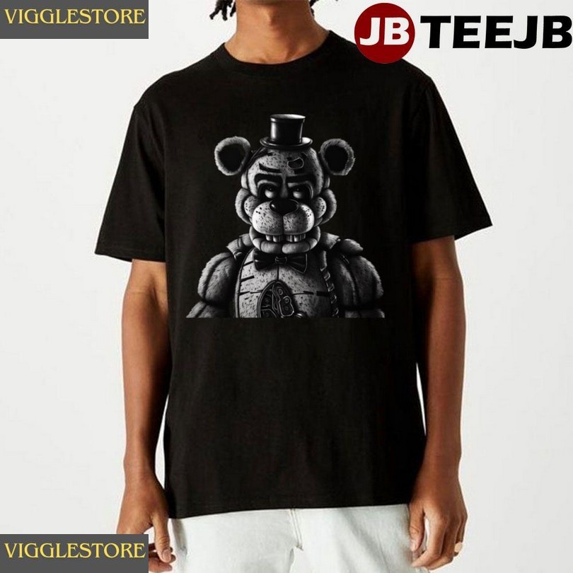 Black Whtie Art Five Nights At Freddys Unisex T-shirt