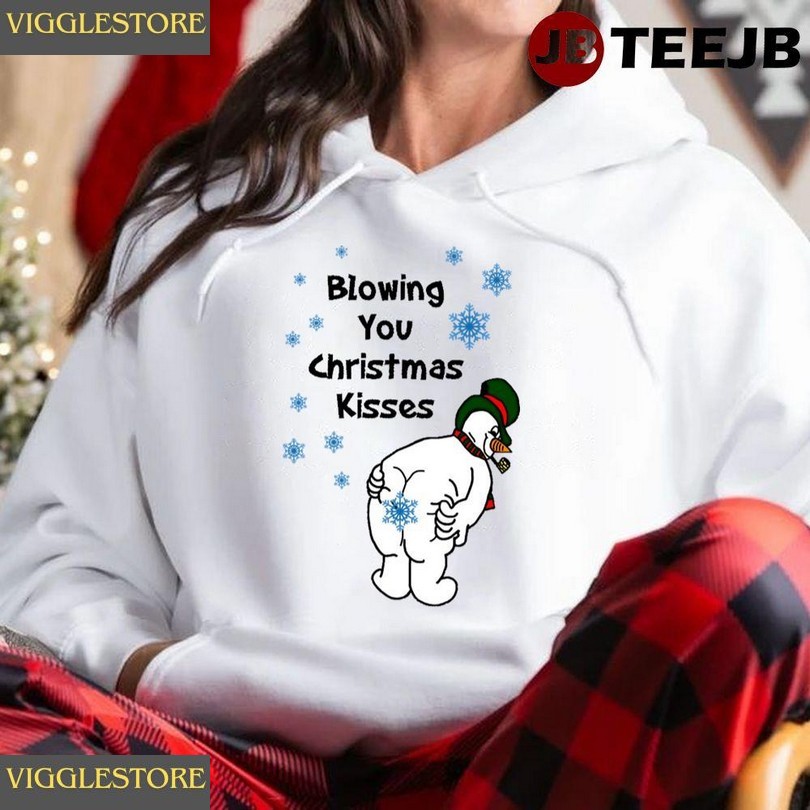 Blowing You Christmas Kisses Unisex Hoodie