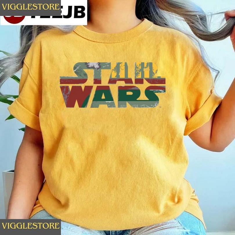Boba Fett Style Star Wars Logo Unisex T-shirt Shirt Boba Fett Style Star Wars Logo Unisex T-shirt Shirt