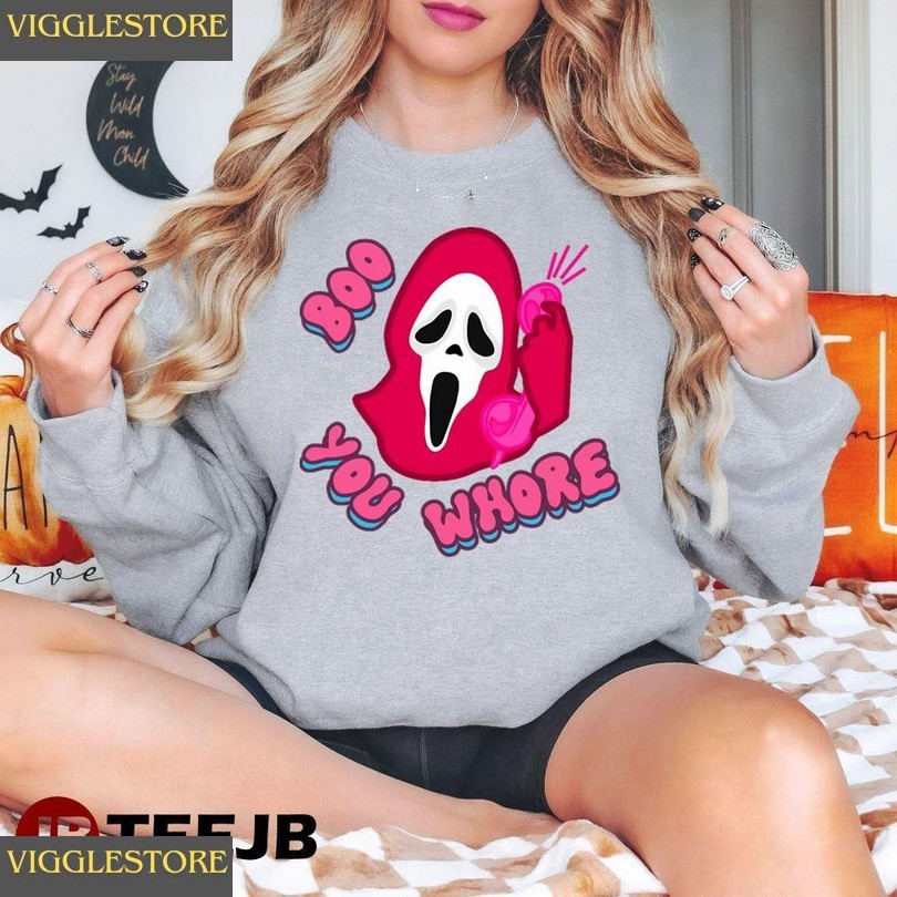 Boo You Whore Ghostface Halloween Unisex T-shirt
