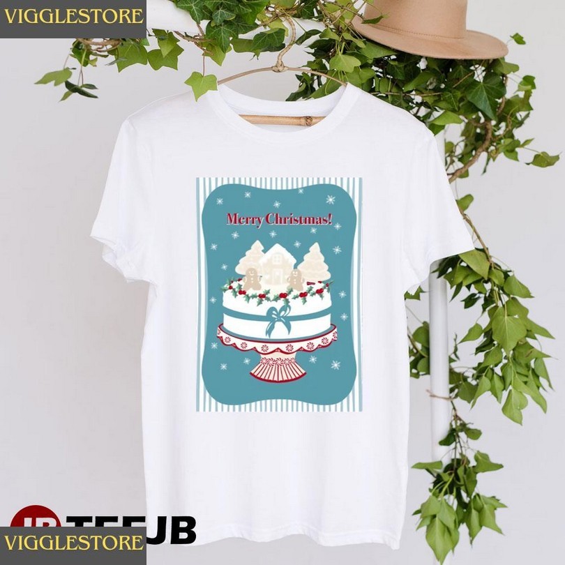 Cake With A Gingerbread Christmas Unisex T-shirt