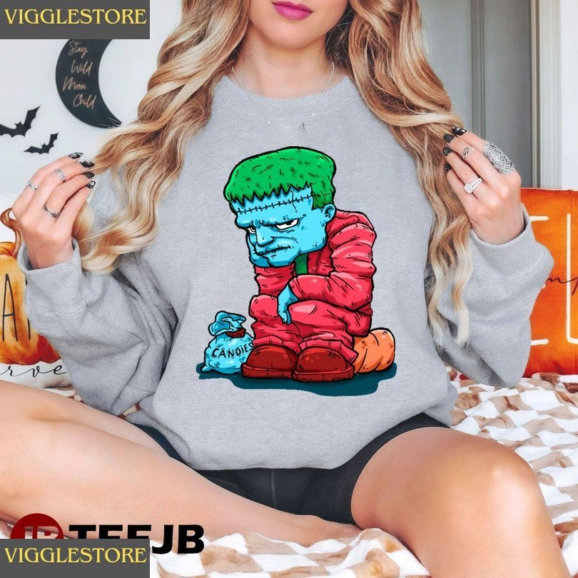 Candies Frankenstein Halloween Unisex T-shirt