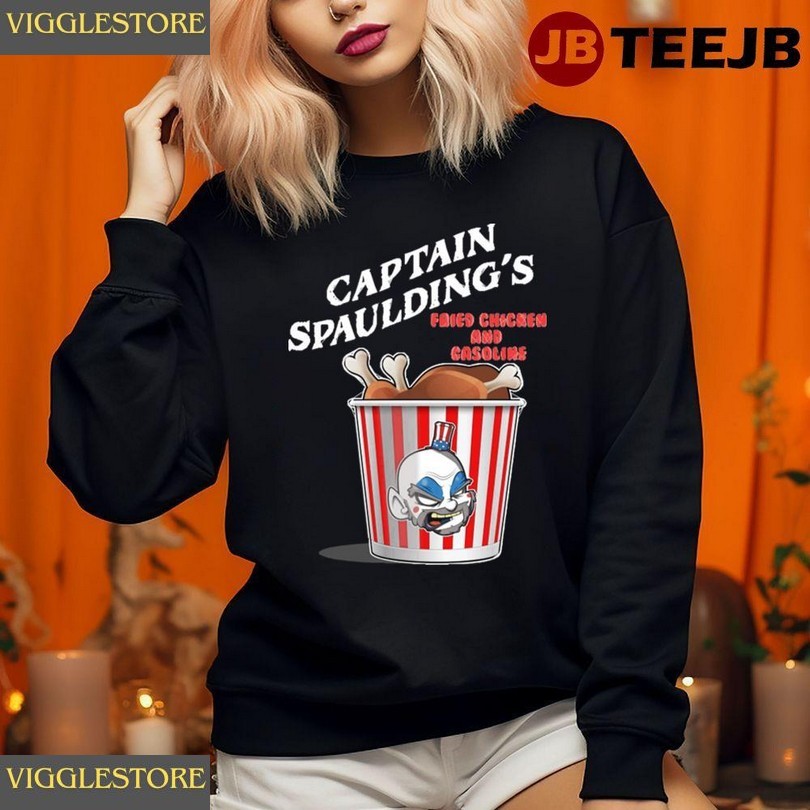 Captain Spauldings Fried Chicken House Of 1000 Corpses Happy Halloween Unisex Sweatshirt
