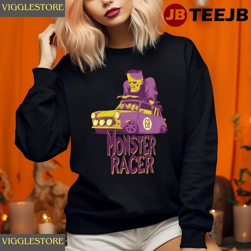 Car Monster Racer Frankenstein Halloween Unisex T-shirt