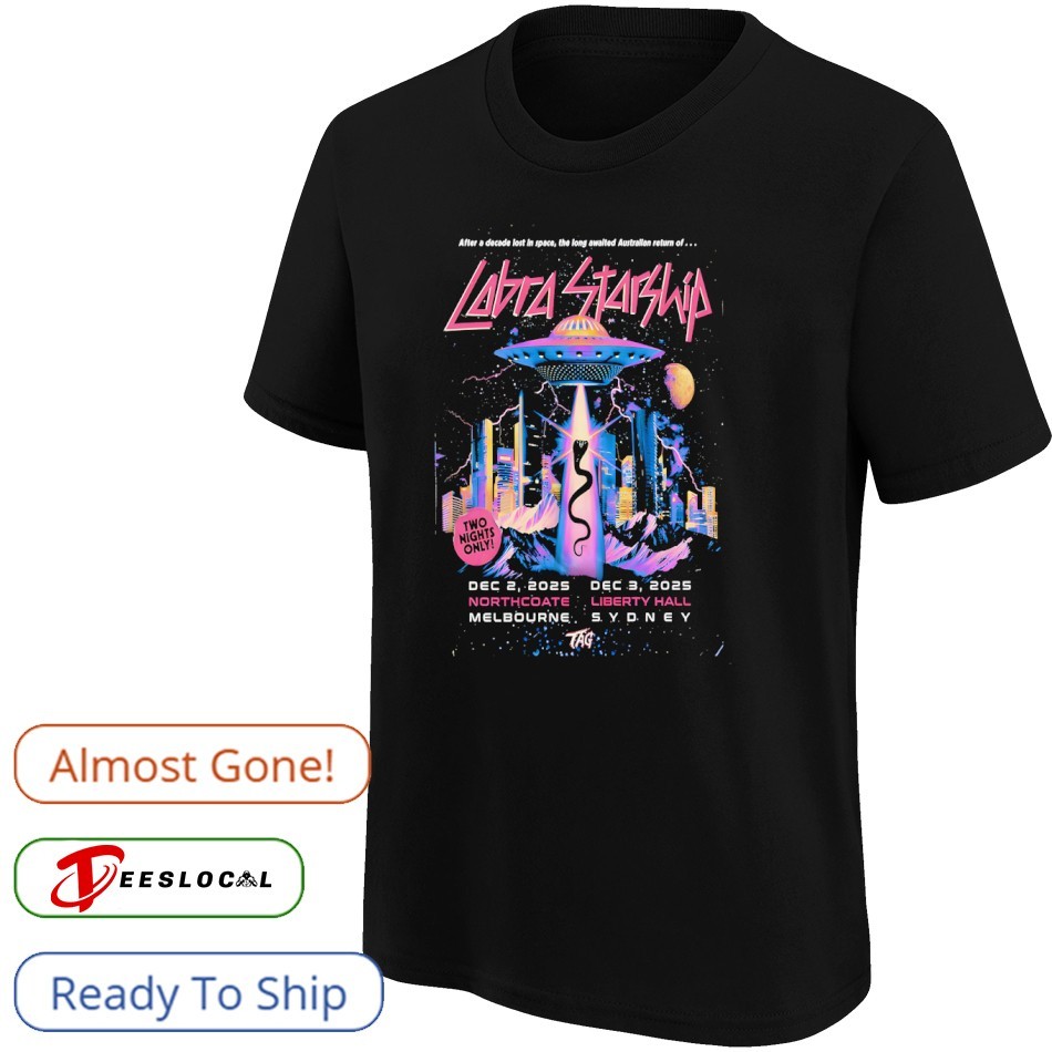 Cobra Starship Northcote Melbourne Dec 2nd 2025 poster shirt Cobra Starship Northcote Melbourne Dec 2nd 2025 poster shirt