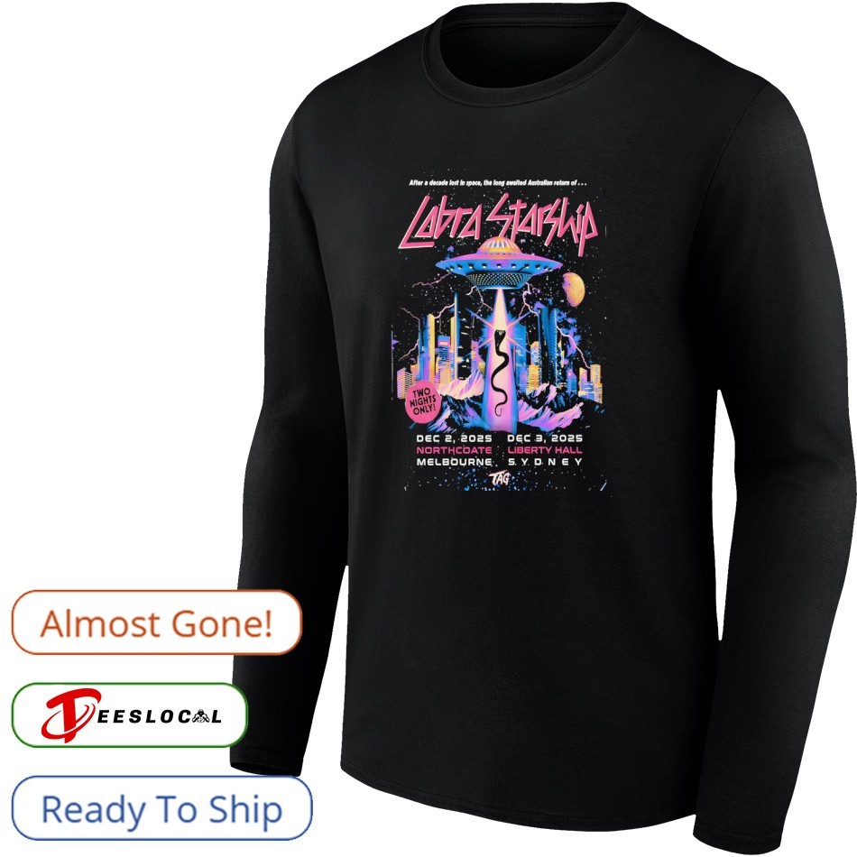 Cobra Starship Northcote Melbourne Dec 2nd 2025 poster shirt Cobra Starship Northcote Melbourne Dec 2nd 2025 poster shirt