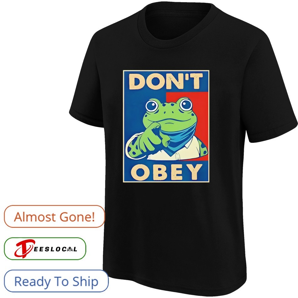 Don't Obey Frog graphic shirt Don't Obey Frog graphic shirt