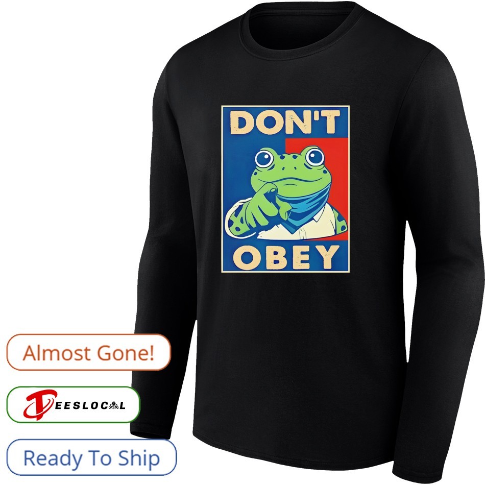Don't Obey Frog graphic shirt Don't Obey Frog graphic shirt