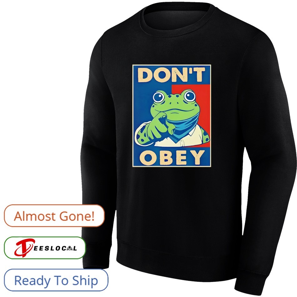 Don't Obey Frog graphic shirt Don't Obey Frog graphic shirt