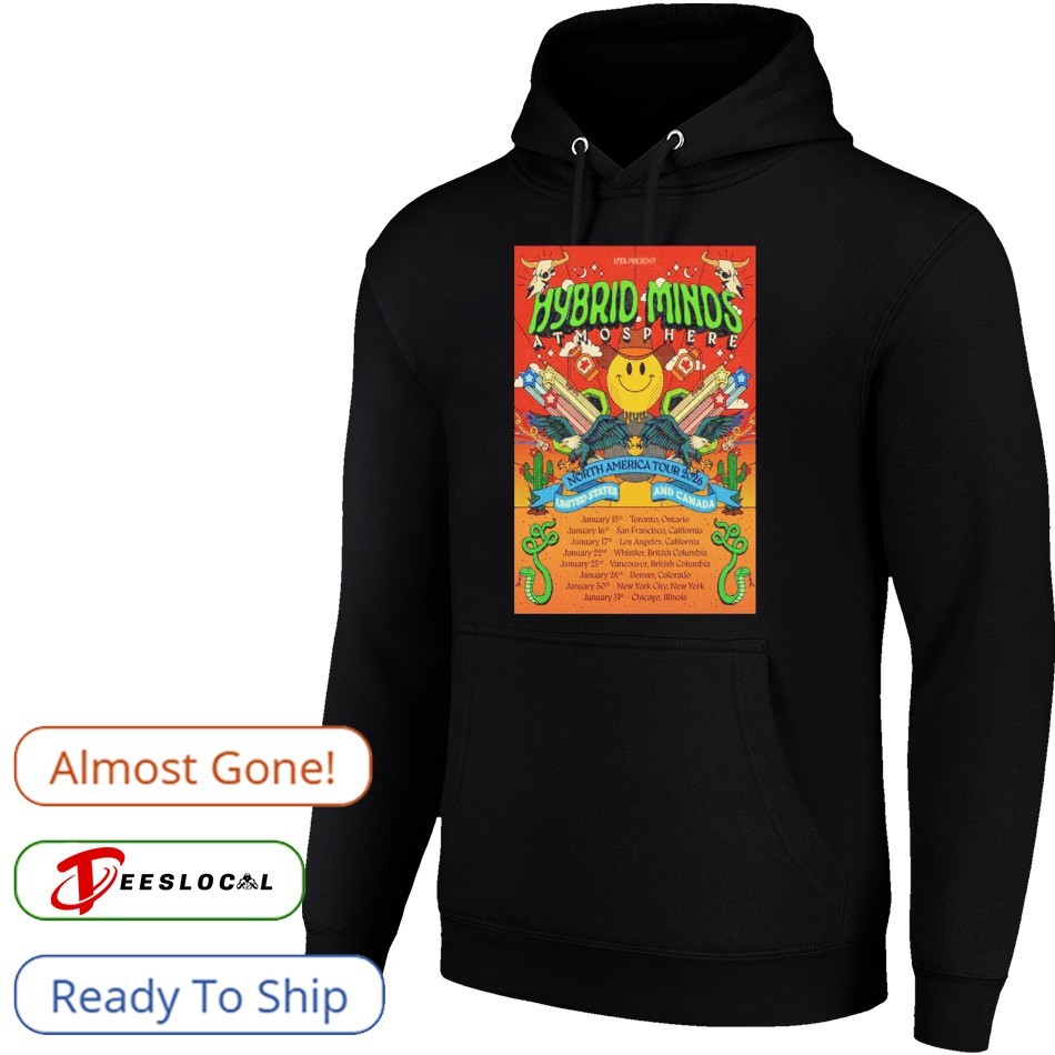 Hybrid Minds Atmosphere USA And Canada 2026 Tour Poster Shirt Hybrid Minds Atmosphere USA And Canada 2026 Tour Poster Shirt