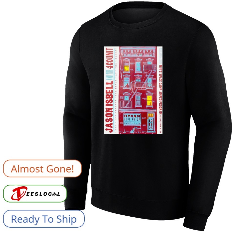 Jason Isbell And The 400 Unit 10 16 2025 Nashville Shirt Jason Isbell And The 400 Unit 10 16 2025 Nashville Shirt
