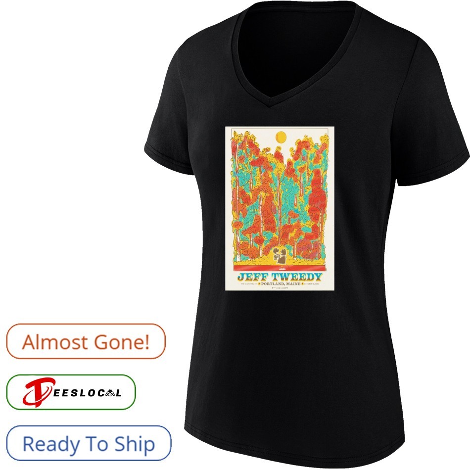 Jeff Tweedy Oct 16 2025 State Theatre In Portland ME Poster Shirt Jeff Tweedy Oct 16 2025 State Theatre In Portland ME Poster Shirt